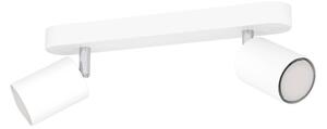 EGLO connect Faretto Adfira-Z, bianco, a 2 luci, acciaio dimmerabile, Bianco / Opale, Soggiorno / Sala da pranzo, Metallo, Moderno