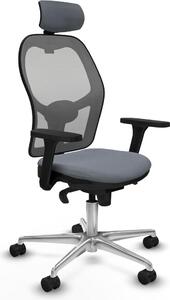 Sedia da ufficio con poggiatesta Piqueras y Crespo 3D086N2 Grigio