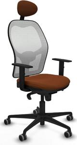 Sedia da ufficio con poggiatesta Jorquera Piqueras y Crespo 1D036G1 Bianco Marrone