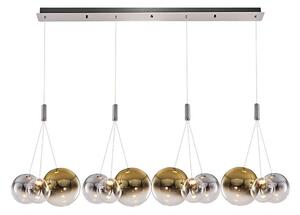 LED Lampadario sospeso con cavo ENNA 12xG9/5W/230V 3000K fumé/dorato