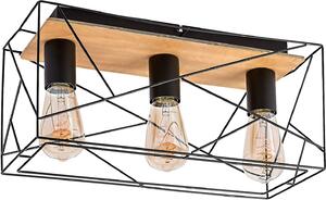 Lampada da soffitto E27 3x40W colore nero 71023 Boire Rabalux