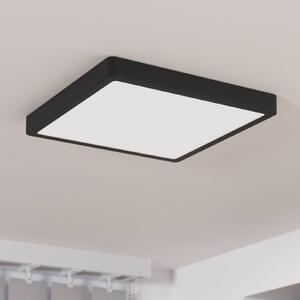 EGLO Plafoniera a LED Fueva 5, Nero, Bagno, Metallo, Moderno, Plafoniera LED