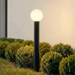 Lampioncino da giardino Dangan Lindby, dimmerabile, Bianco / Opale, Vetro, Moderno, Lampada da esterni