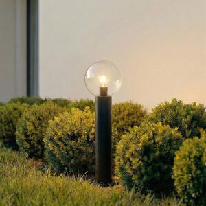 Lampione da giardino Dangan Lindby, dimmerabile, Chiaro / Trasparente, Vetro, Moderno, Lampada da esterni