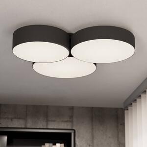 EGLO connect Plafoniera smart Barbano-Z, dimmerabile, Nero, Soggiorno / Sala da pranzo, Metallo, Moderno