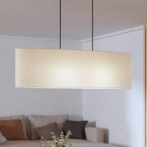 EGLO Lampada a sospensione Febres, dimmerabile, Bianco / Opale, Soggiorno / Sala da pranzo, Tessuto / Stoffa / Seta, Moderno, Lampada a sospensione