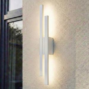 Applique da esterni a LED Sakari Lindby, Bianco / Opale, Alluminio, Moderno, Applique LED da esterni