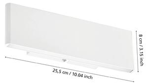 Stars of Light Applique da parete a LED Climene, Bianco / Opale, Soggiorno / Sala da pranzo, Alluminio, Moderno, Applique a LED