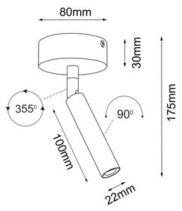 Brosline 2281 - Faretto POINT 1xG9/2,5W/230V nero