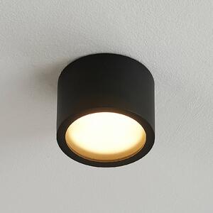 Arcchio faretto Nieva, GX53, nero, rotondo, Ø 10cm, metallo Nieva Arcchio, dimmerabile, Nero, Corridoio, Alluminio, Moderno, Downlight