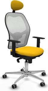 Sedia da ufficio con poggiatesta Jorquera Piqueras y Crespo 1D086G1 Giallo