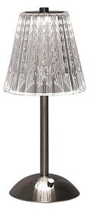 LED Lampada da tavolo ricaricabile dimmerabile LED/2,4W/5V 3000-6000K 1800 mAh cromo