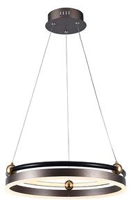 Lampadario LED a sospensione con filo LED/20W/230V 3000K diametro 42 cm marrone