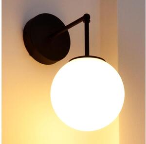 Applique MOON 1xE27/15W/230V nero