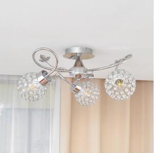 Lampadario a plafone SOPHIA 3xE27/15W/230V cromo lucido/limpido