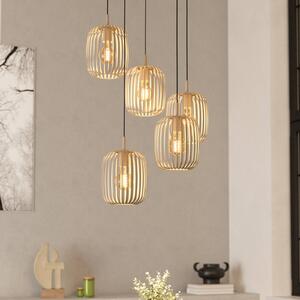 EGLO Lampada a sospensione Romazzina, dimmerabile, Crema / Ambra, Soggiorno / Sala da pranzo, Metallo, Moderno, Lampada a sospensione