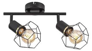 Rabalux 71066 - Faretto FRAN 2xE27/40W/230V nero