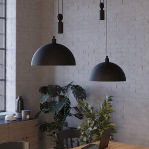 EGLO Lampada a sospensione Winkworth, dimmerabile, Nero, Soggiorno / Sala da pranzo, Metallo, Lampada a sospensione