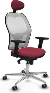 Sedia da ufficio con poggiatesta Jorquera Piqueras y Crespo 2D086G1 Rosso granato
