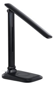 Immax 09106L - Lampada da tavolo LED dimmerabile con ricarica wireless QI LUMI LED/7W/230V nera