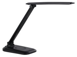 Immax 09106L - Lampada da tavolo LED dimmerabile con ricarica wireless QI LUMI LED/7W/230V nera