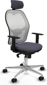 Sedia da ufficio con poggiatesta Piqueras y Crespo 1D086N2 Grigio scuro