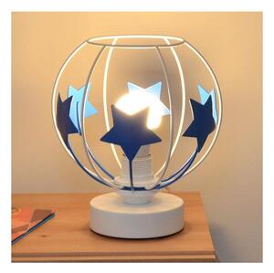 Lampada da tavolo per bambini STARS 1xE27/15W/230V blu/bianco