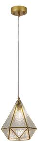 Rabalux 72245 - Lampadario a sospensione con filo NORAH 1xE14/40W/230V oro