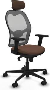 Sedia da ufficio con poggiatesta Piqueras y Crespo 2D036N2 Grigio Marrone scuro