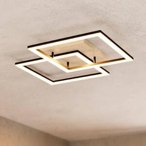 EGLO connect Plafoniera smart Lomaltas-Z, dimmerabile, Nero, Soggiorno / Sala da pranzo, Metallo, Moderno