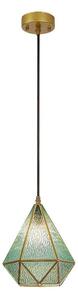 Rabalux 72244 - Lampadario a sospensione con filo NORAH 1xE14/40W/230V blu/oro