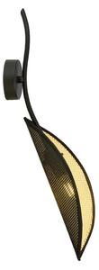 Applique LOTUS 1xE14/10W/230V nero/oro