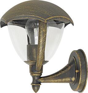Applique da esterno Miami oro antico 1xE27x40W in metallo, dimensioni: 23,8x20x21 cm, IP44, Rabalux