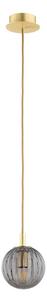 Argon 8512 - Lampadario a sospensione con filo PALOMA 1xE14/7W/230V diametro 12 cm oro/nero