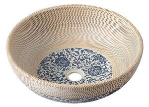 Lavabo rotondo beige in ceramica ø 41 cm Priori – Sapho