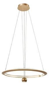 Lampadario LED a sospensione con filo LED/45W/230V 3000K diametro 62 cm oro