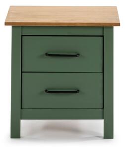 Comodino in legno verde Miranda - Marckeric