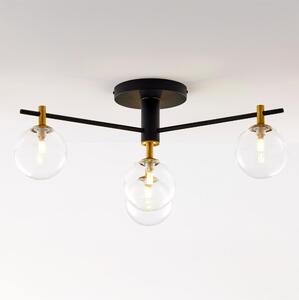 Jupiter 2034 - Lampadario a plafone FIGARO 4xG9/10W/230V nero/oro/beige/limpido