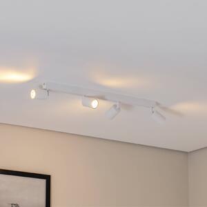 Faretto da soffitto Top, bianco, 83 cm, a 4 luci, metallo, GU10 Top TK Lighting, dimmerabile, Bianco / Opale, Soggiorno / Sala da pranzo, Metallo, Moderno, Faretto alogeno