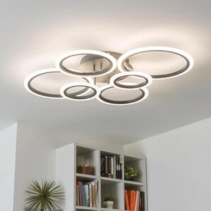 Brilagi - Lampadario a plafone LED dimmerabile ORBITS LED/85W/230V 3000-6500K antracite + +TC
