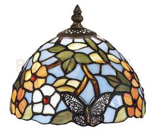 Paralume tiffany d.20cm butterfly in vetro