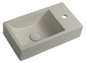 Lavabo in grigio chiaro in calcestruzzo 40x22 cm Crest – Sapho