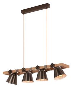 Briloner 4406-044 - Lampadario a sospensione con filo TALE 4xE27/40W/230V marrone