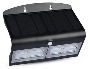 Lampada da parete solare a LED con sensore LED/7W/3,7V 4000K IP65 nero
