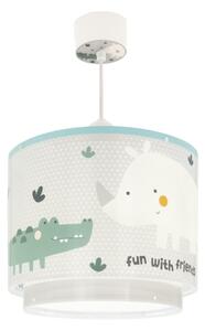 Dalber 60622 - Lampadario per bambini RHICO AND CROCO 1xE27/15W/230V
