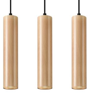 Lampada a Sospensione 3xGU10 in Legno LINO 3