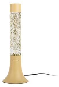 Lampada da tavolo giallo chiaro con paralume in vetro (altezza totale 37,5 cm) Astro Glittler – Leitmotiv