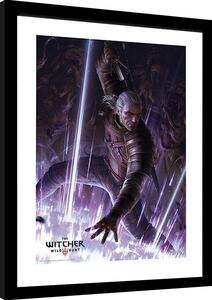 Quadro The Witcher - Geralt, Poster Incorniciato