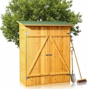 Mucola capanno degli attrezzi capanno degli attrezzi armadio da giardino XXL legno capanno da giardino spazio di archiviazione casa armadio - marrone