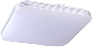 Rabalux LED plafoniera OSCAR bianco, LXBXH: 53x53x7,8 cm bianco naturale con effetto glitterato